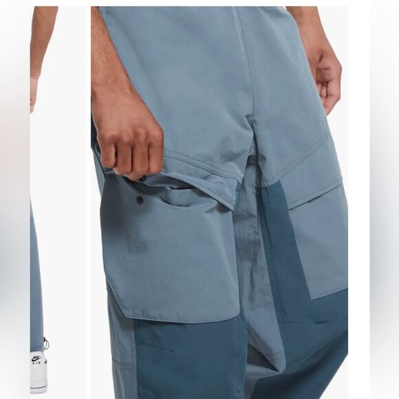Nike Sportswear Tech Pack Woven Cargo Pants Ozone Blue Size Medium - Picture 3 of 14